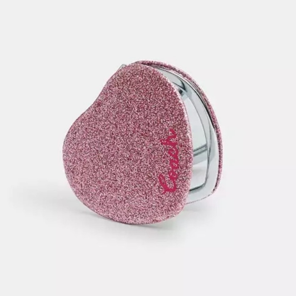 COACH GLITTER HEART MIRROR